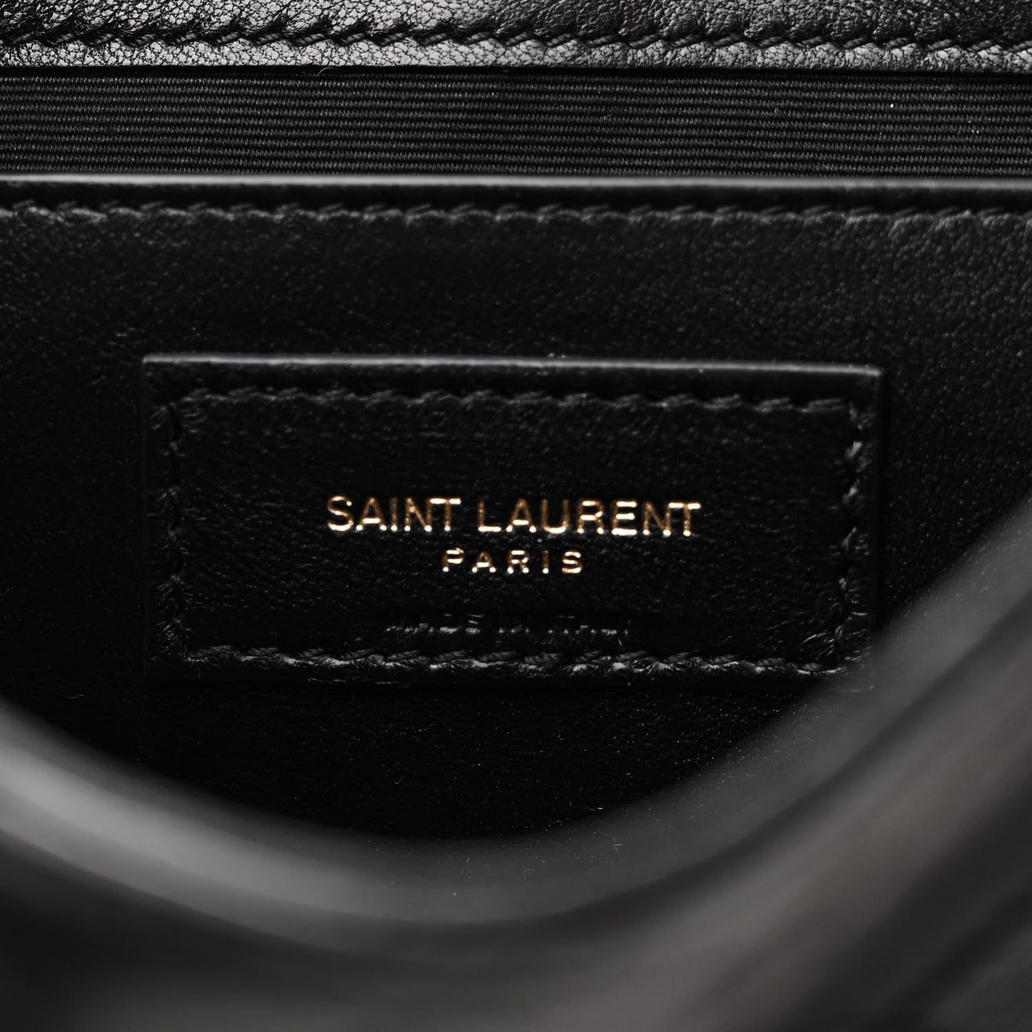 Lambskin Quilted Monogram Mini Nolita Black