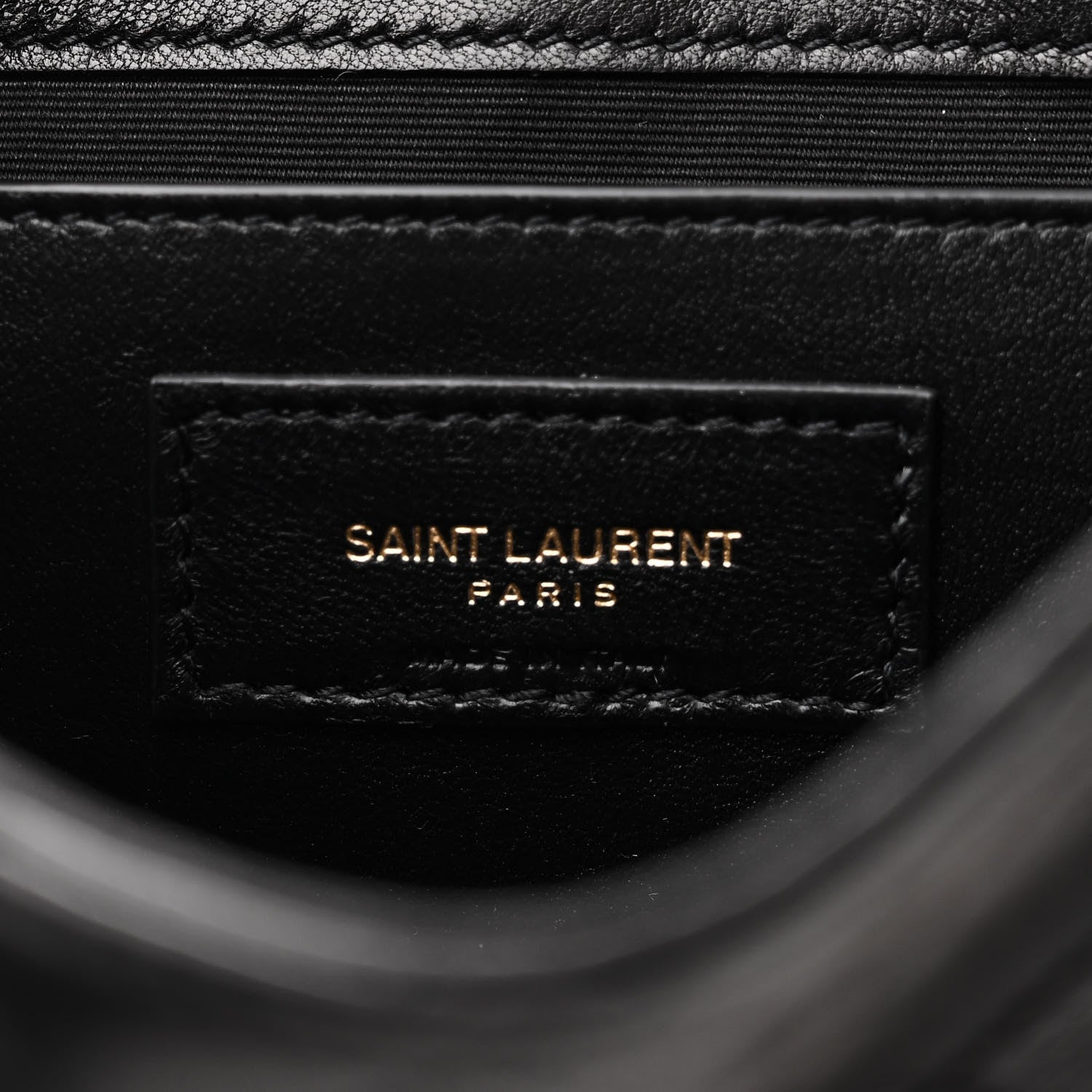 Saint Laurent Lambskin Quilted Monogram Mini Nolita Black 6 of 10
