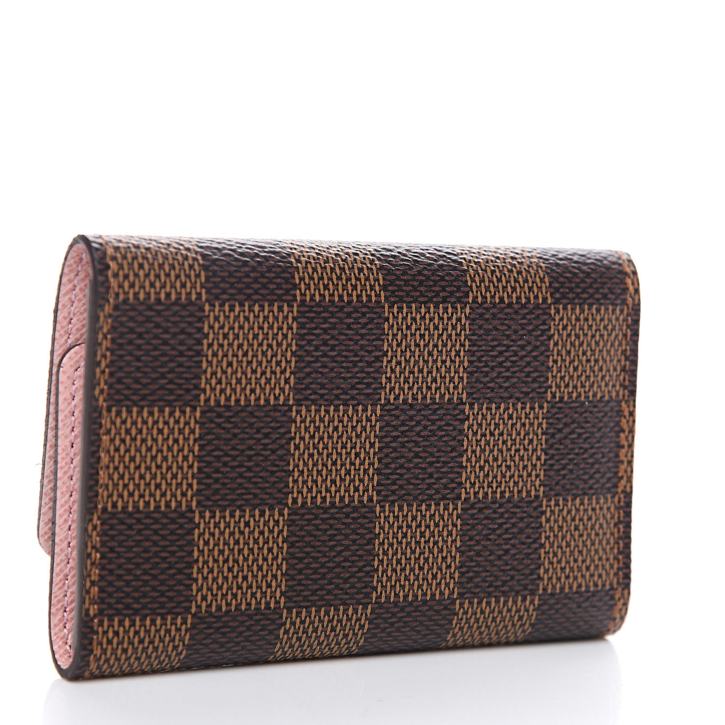 Damier Ebene Multicles 6 Key Holder Rose Ballerine