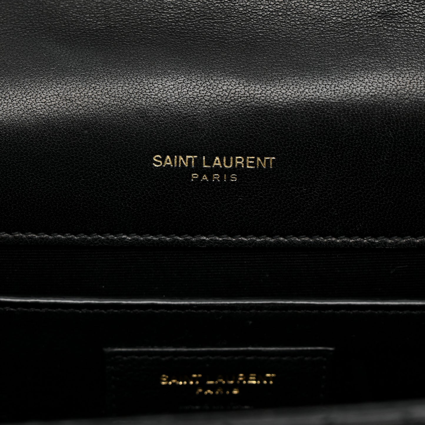 Lambskin Mixed Matelasse Triquilt Medium Monogram Satchel Black