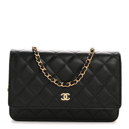 Chanel Caviar Quilted Wallet On Chain WOC Black 1 of 11