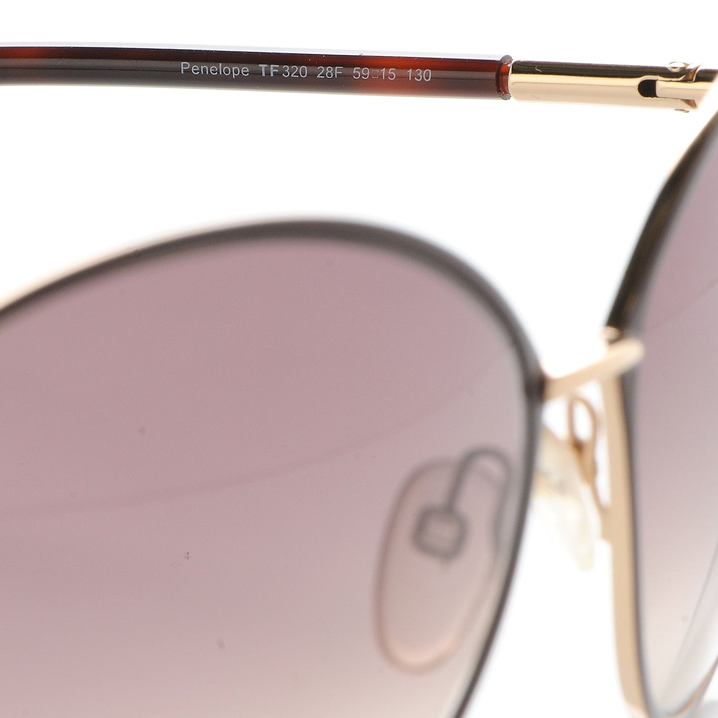Penelope Vintage Round Sunglasses TF320 Brown