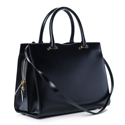 Saint Laurent Shiny Calfskin Medium Uptown Tote Black 3 of 14