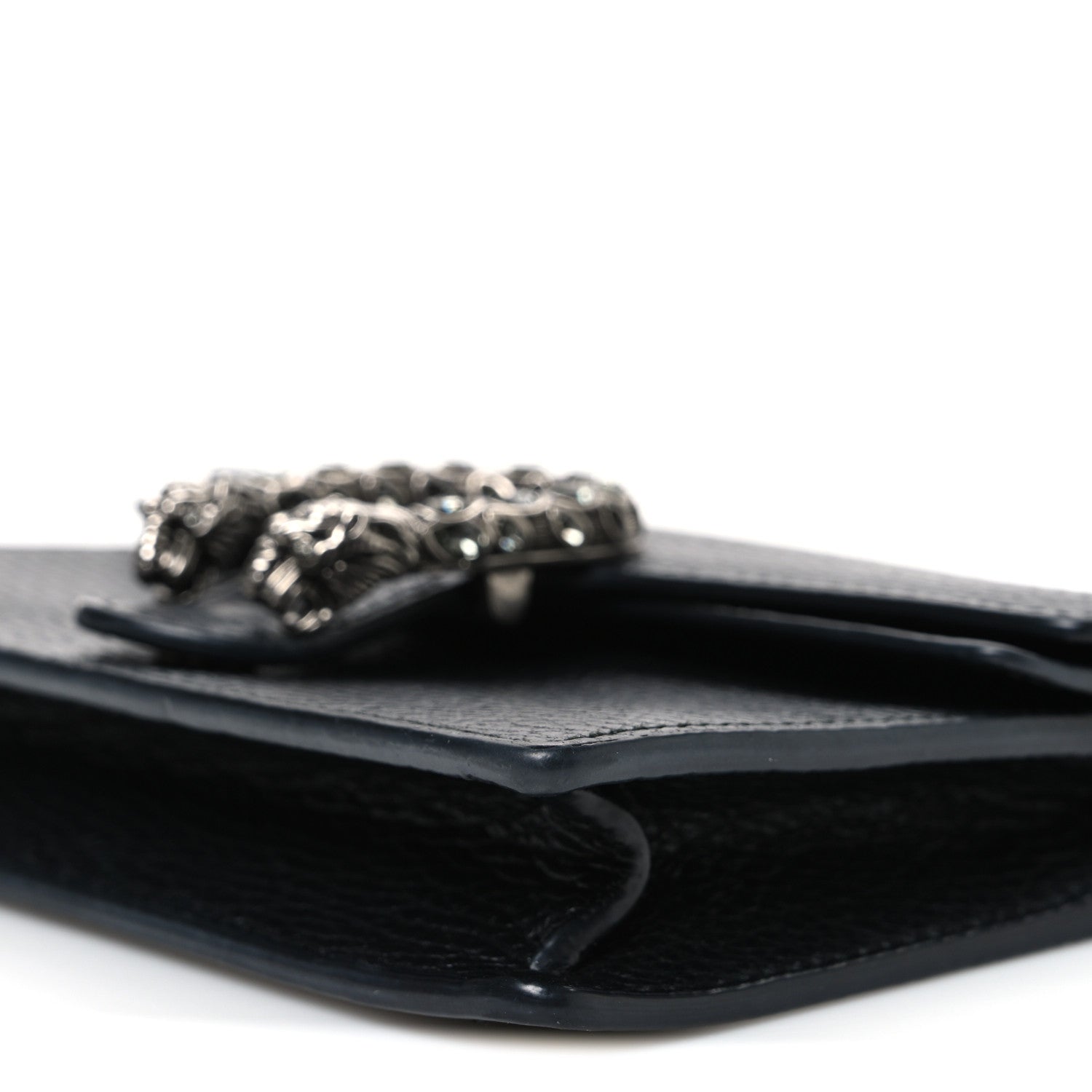 Gucci Calfskin Super Mini Dionysus Shoulder Bag Black 9 of 10