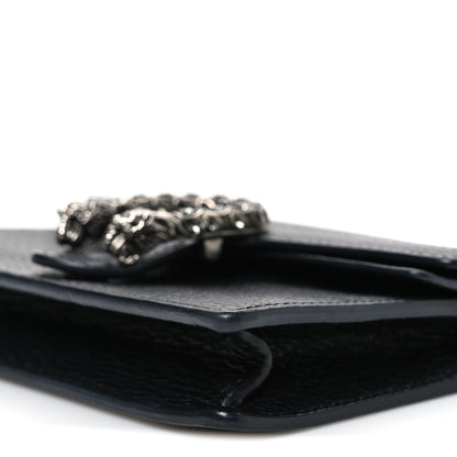 Gucci Calfskin Super Mini Dionysus Shoulder Bag Black 9 of 10
