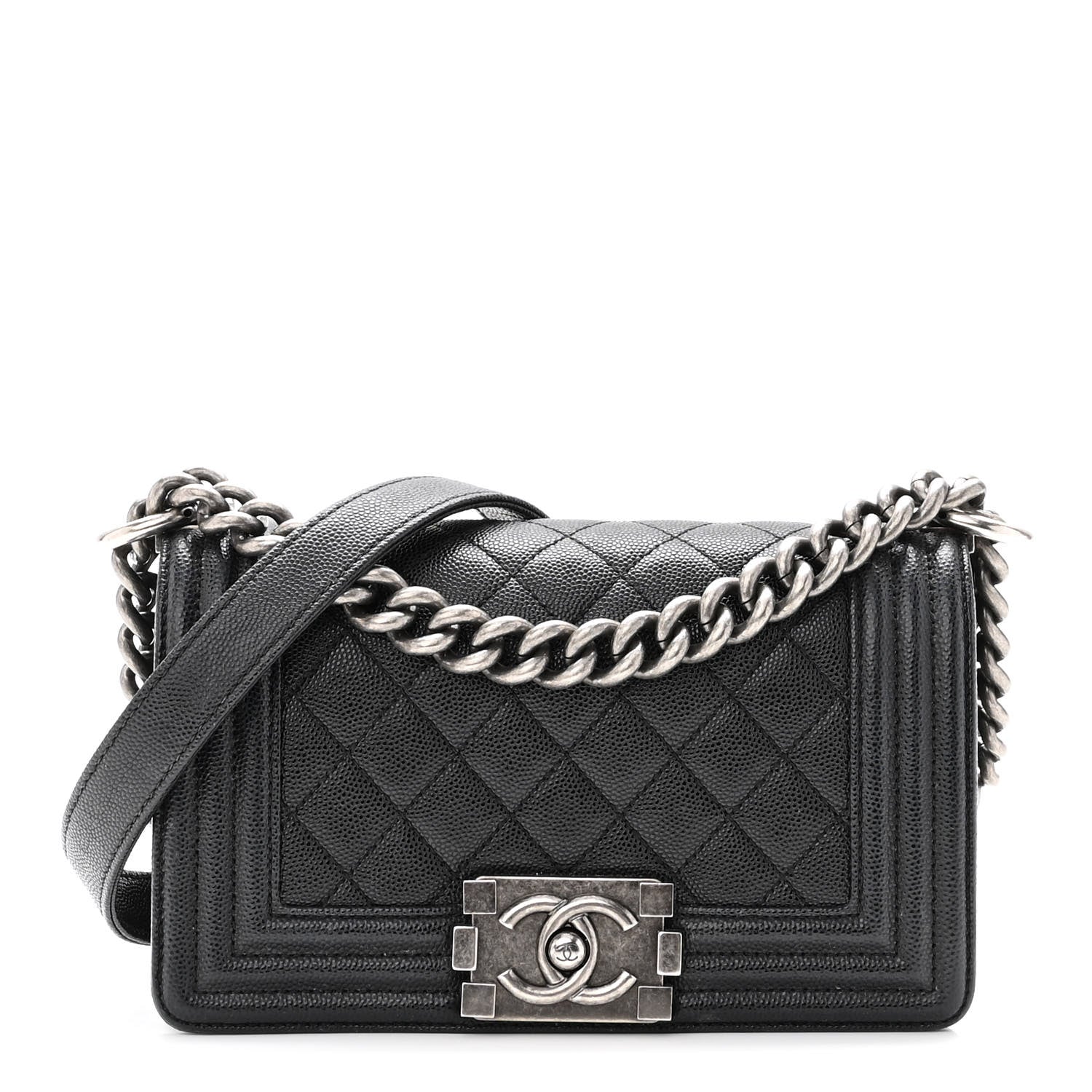 Chanel Caviar Quilted Small Boy Flap Black 1 of 12