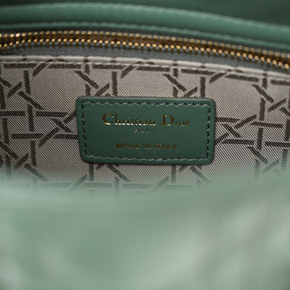 Christian Dior Lambskin Cannage Small My ABCDior Lady Dior Cedar Green 6 of 9
