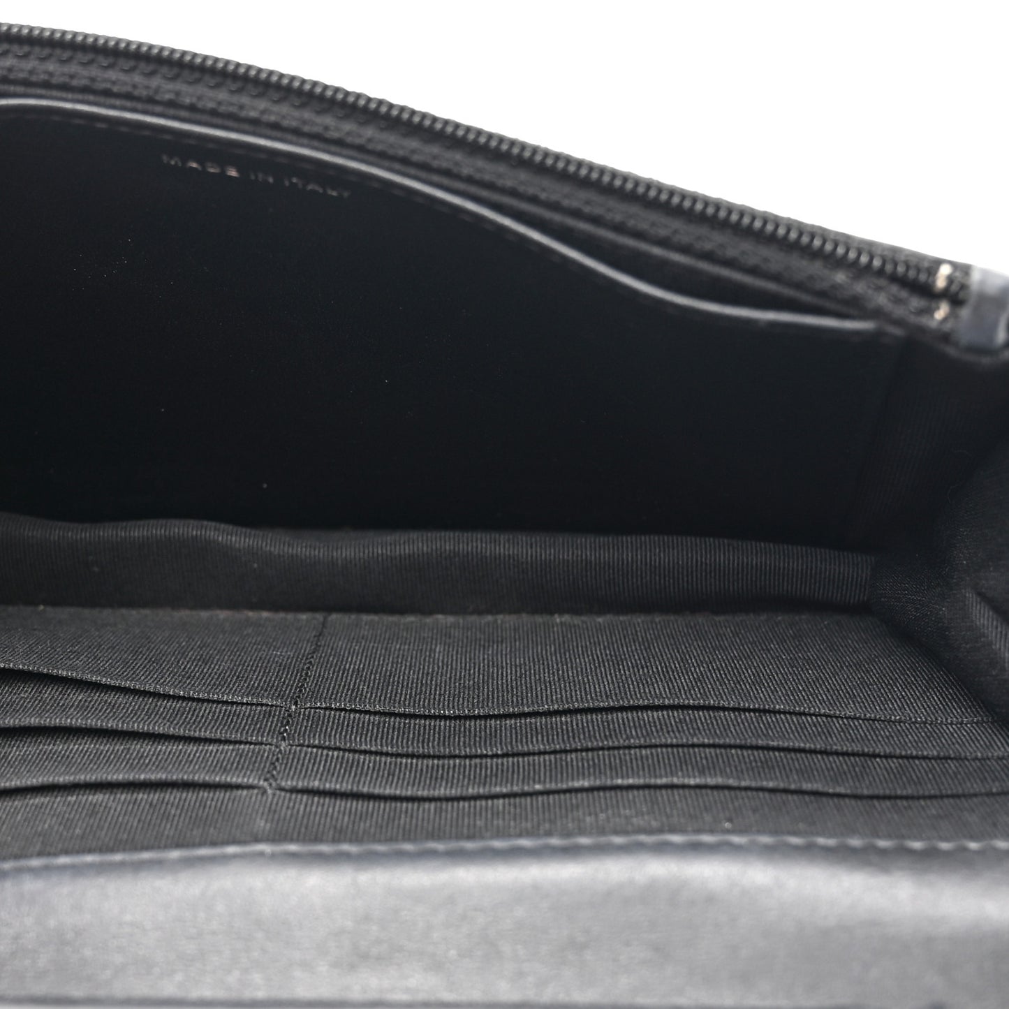 Aged Calfskin Chevron Quilted Reissue Wallet On Chain WOC So Black