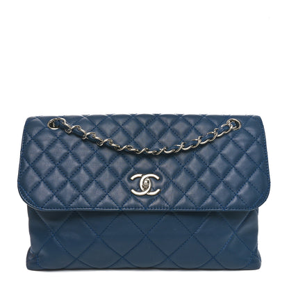 Chanel Calfskin Quilted In the Business Flap Dark Navy Blue 1 of 10