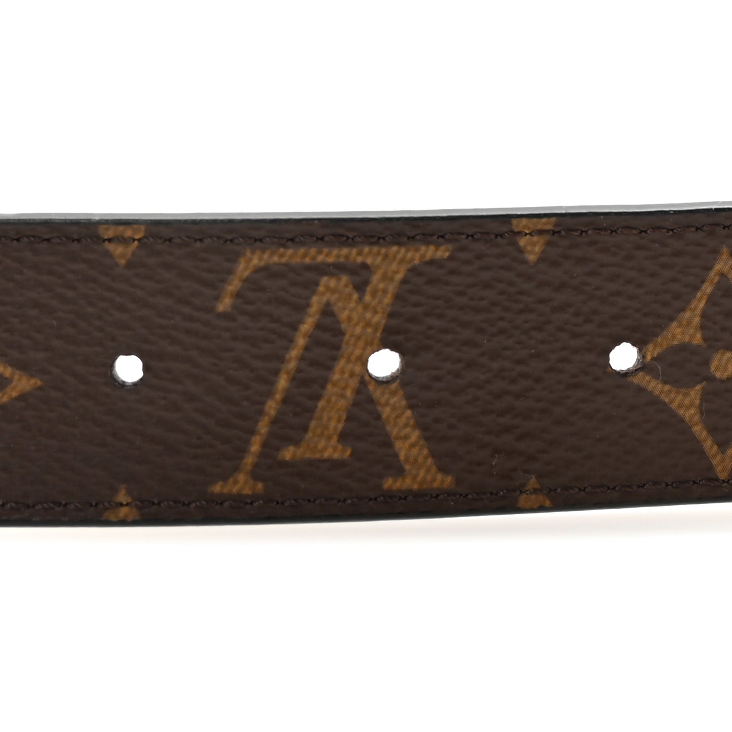 Calfskin Monogram 30mm LV Initiales Reversible Belt 90 36 Black