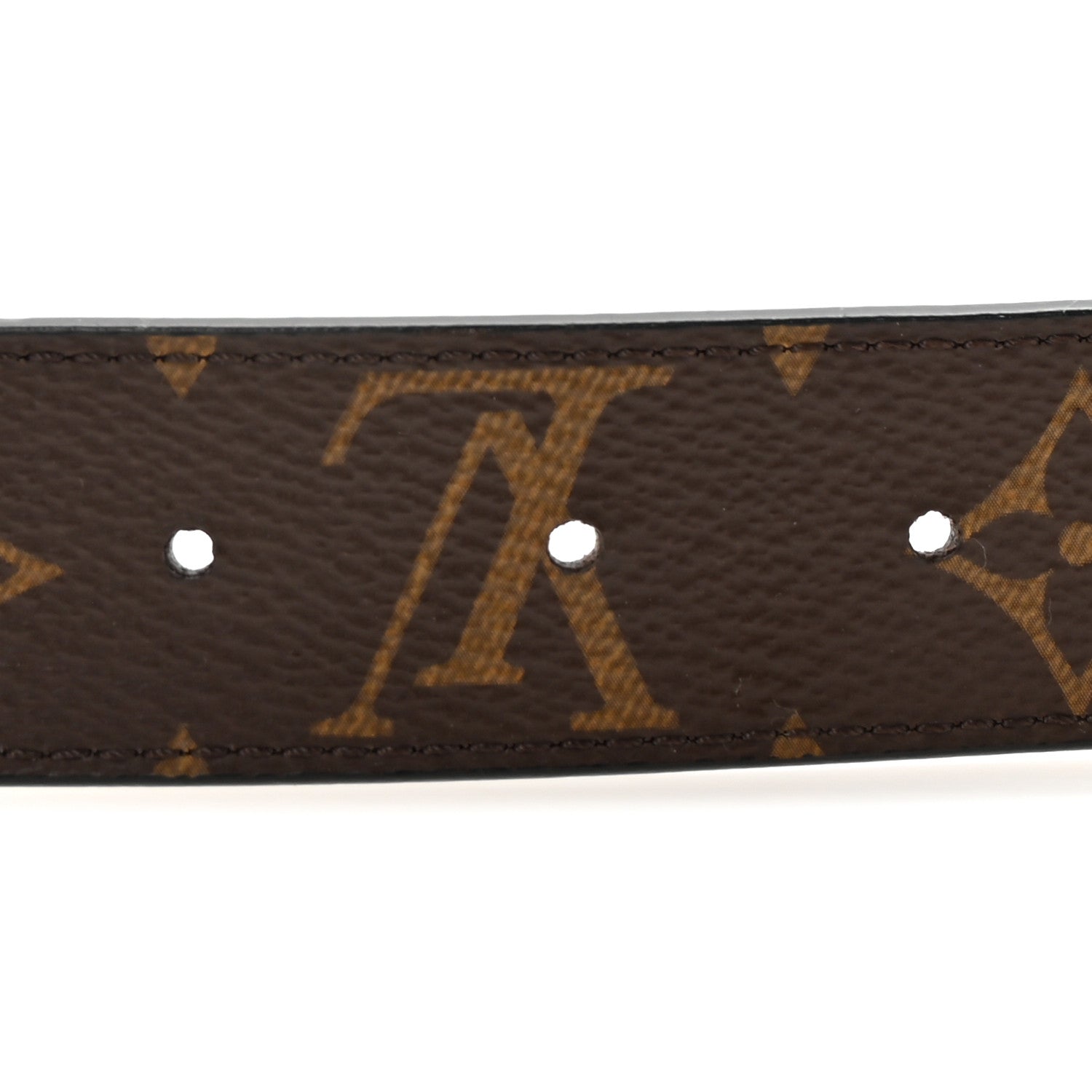 Louis Vuitton Calfskin Monogram 30mm LV Initiales Reversible Belt 90 36 Black 6 of 8