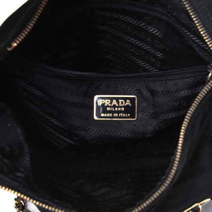 Prada Nylon Tessuto Impuntu Quilted Flap Shoulder Bag Black 4 of 6