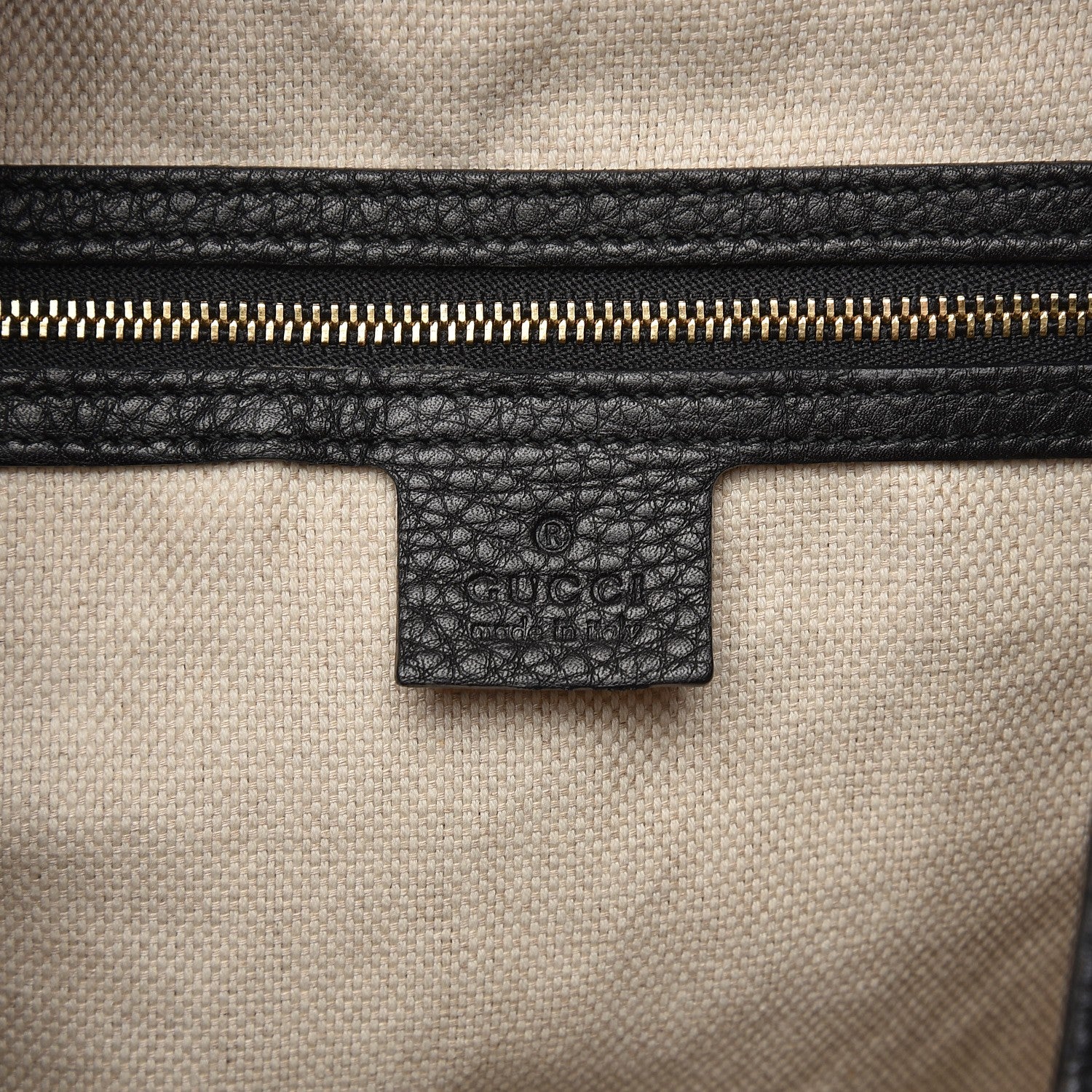 Gucci Pebbled Calfskin Medium Soho Shoulder Bag Black 6 of 11