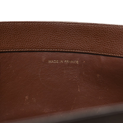 Chanel Caviar CC Tote Brown 7 of 17