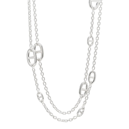 Hermes Sterling Silver Farandole Necklace 120 1 of 3