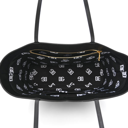 Dolce & Gabbana Calfskin DG Logo Shopper Tote Black 5 of 11