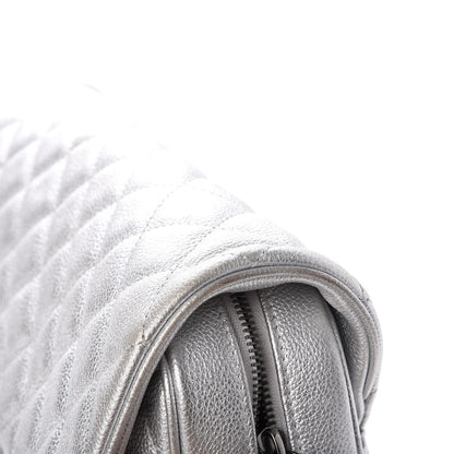 Chanel Metallic Calfskin Quilted Medium Casual Rock Flap Silver 8 of 15
