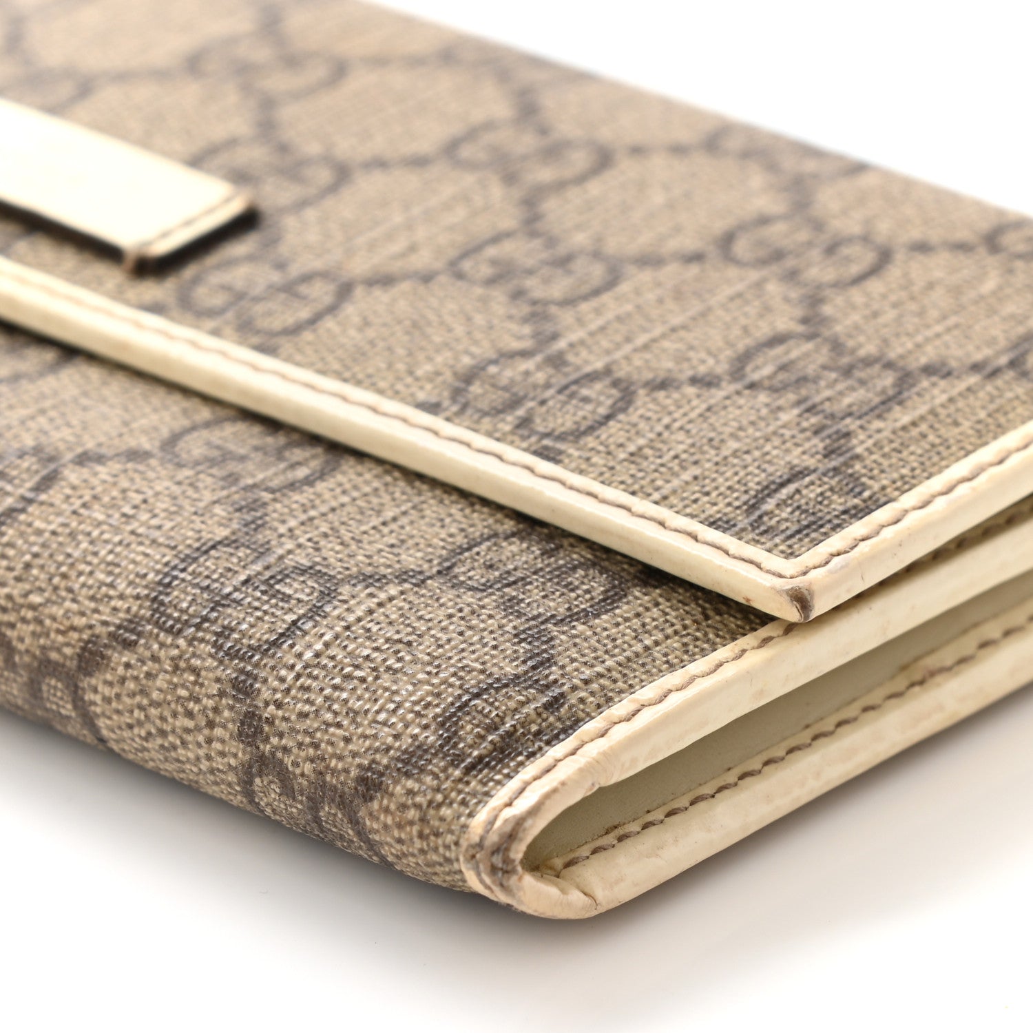 Gucci GG Plus Monogram Joy Continental Flap Wallet Beige Ebony Gesso 13 of 20
