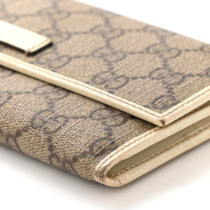 Gucci GG Plus Monogram Joy Continental Flap Wallet Beige Ebony Gesso 13 of 20