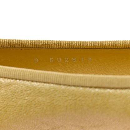 Chanel Iridescent Caviar CC Cap Toe Ballerina Flats 36.5 Yellow 7 of 9