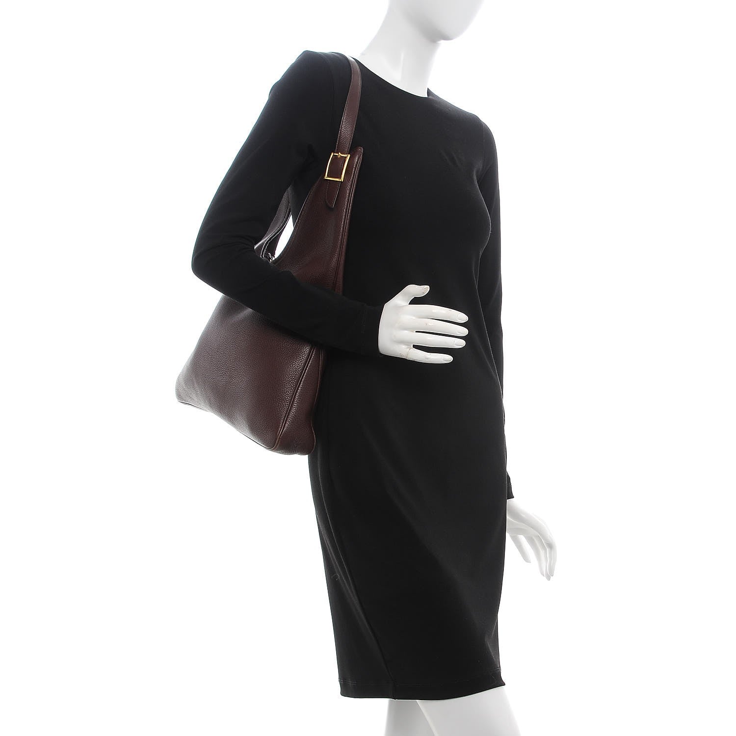 Hermes Taurillon Clemence Massai PM Havane 2 of 12