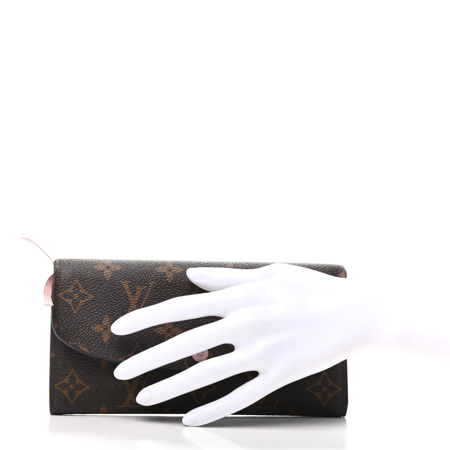 Louis Vuitton Monogram Emilie Wallet Rose Ballerine 2 of 12