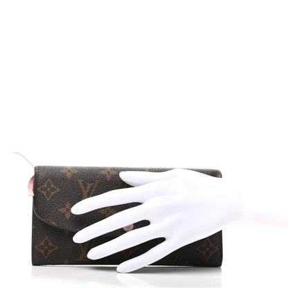 Louis Vuitton Monogram Emilie Wallet Rose Ballerine 2 of 12