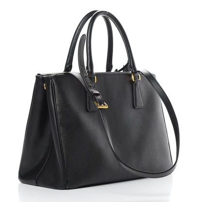 Prada Saffiano Medium Galleria Double Zip Tote Black 3 of 17