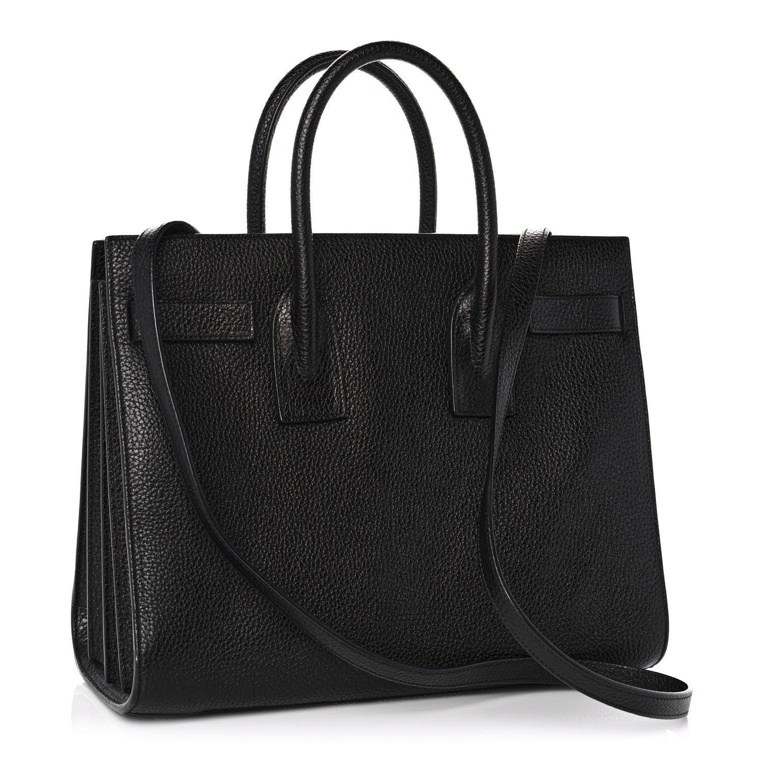 Saint Laurent Grained Calfskin Small Sac De Jour Black 3 of 10