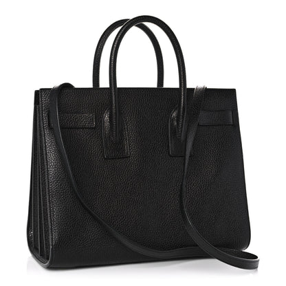 Saint Laurent Grained Calfskin Small Sac De Jour Black 3 of 10