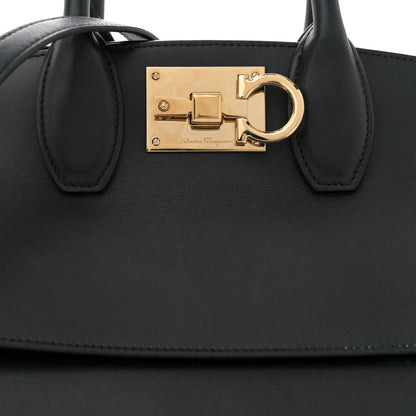 Salvatore Ferragamo Calfskin Medium Studio Bag Black 7 of 10