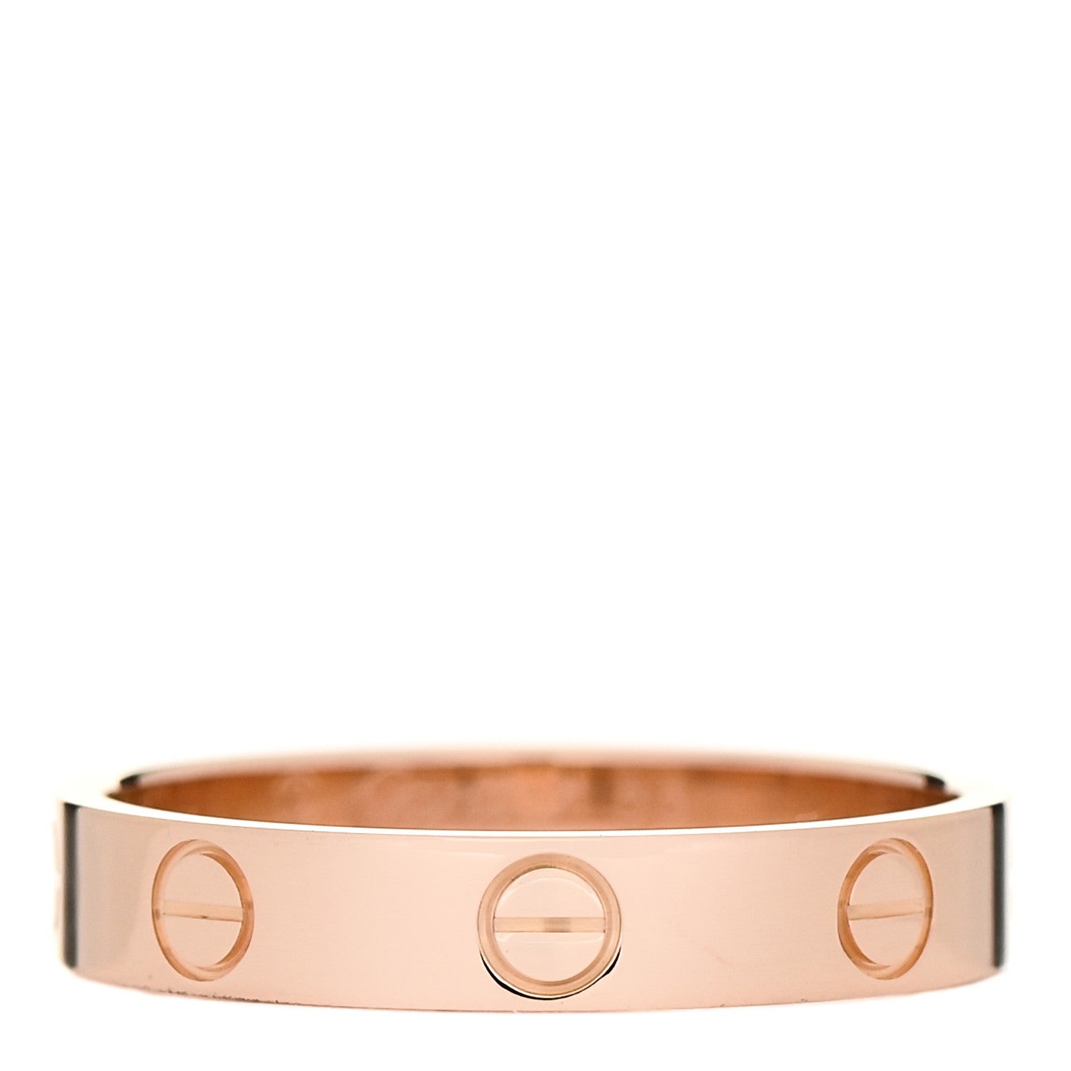 Cartier 18K Pink Gold 3.5mm LOVE Wedding Band Ring 55 7.25 1 of 5