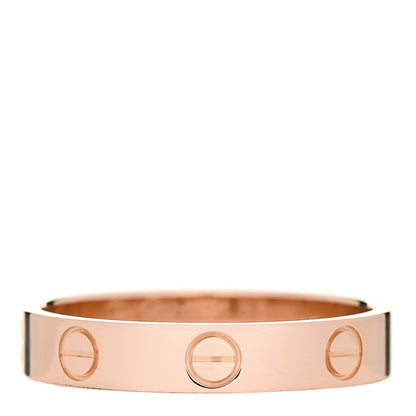 Cartier 18K Pink Gold 3.5mm LOVE Wedding Band Ring 55 7.25 1 of 5