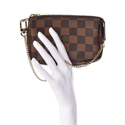 Louis Vuitton Damier Ebene Mini Pochette Accessories 2 of 7