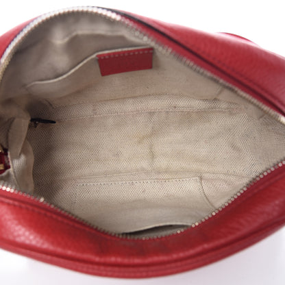 Gucci Pebbled Calfskin Small Soho Disco Bag Tabasco Red 5 of 7