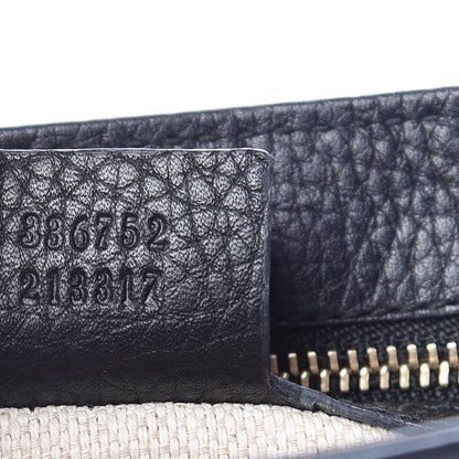 Gucci Pebbled Calfskin Medium Soho Flap Crossbody Black 7 of 10