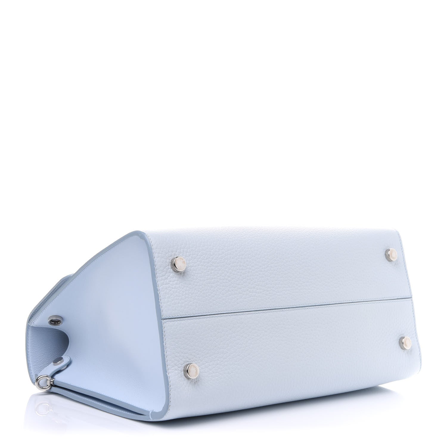 Christian Dior Grained Calfskin Medium Diorever Flap Light Blue 4 of 12