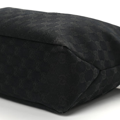 Gucci Monogram Medium Horsebit Chain Hobo Black 9 of 13