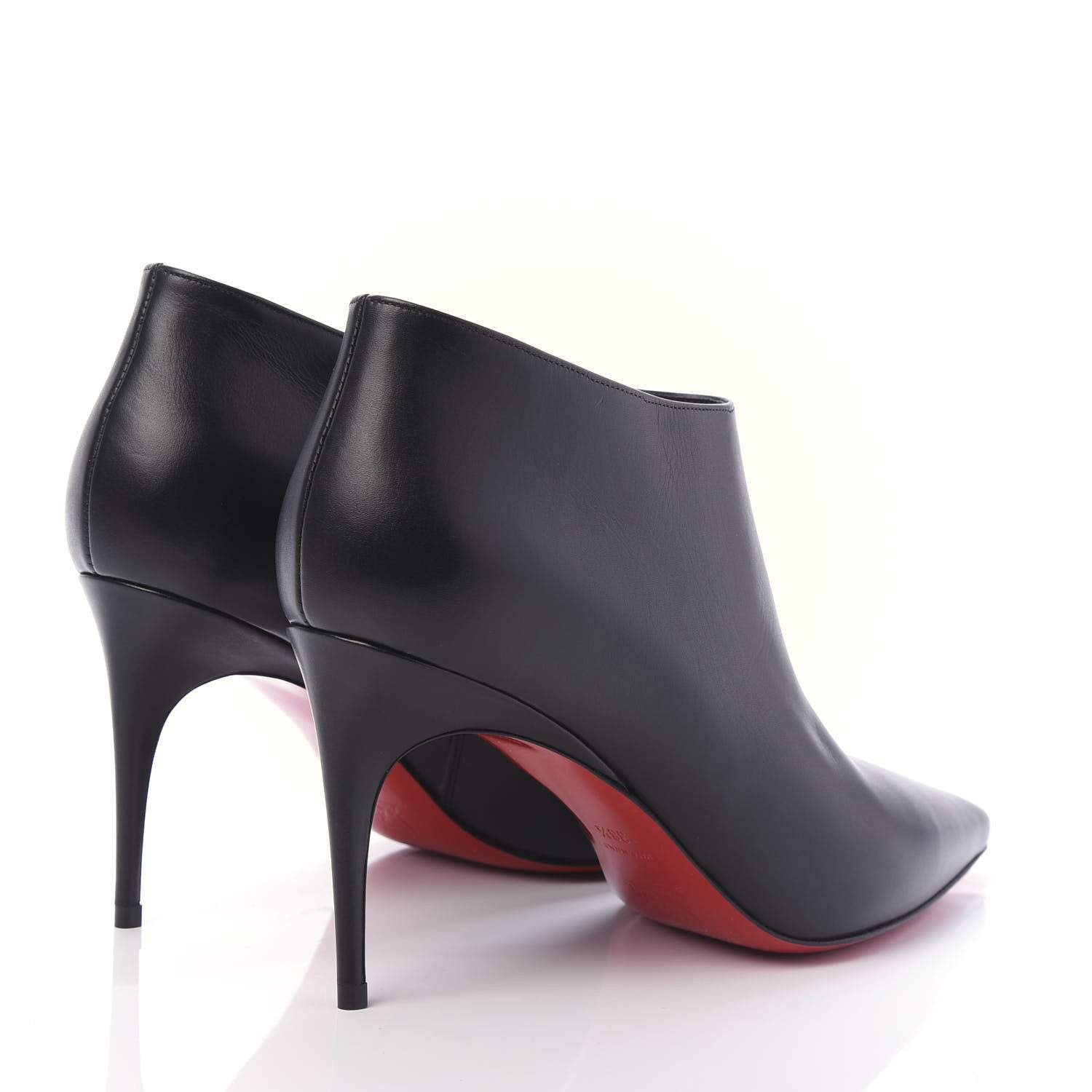Christian Louboutin Calfskin Gorgona 85 Ankle Boots 38.5 Black 4 of 8