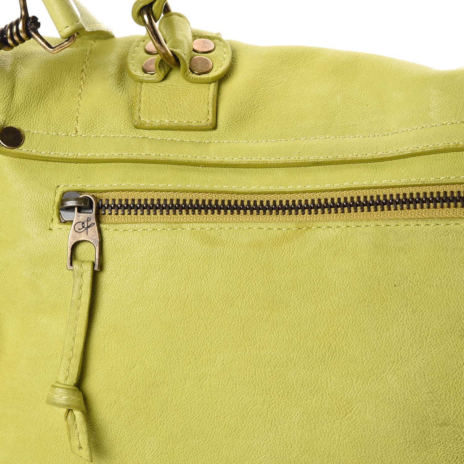 Proenza Schouler Lambskin Medium PS1 Satchel Citron 16 of 19