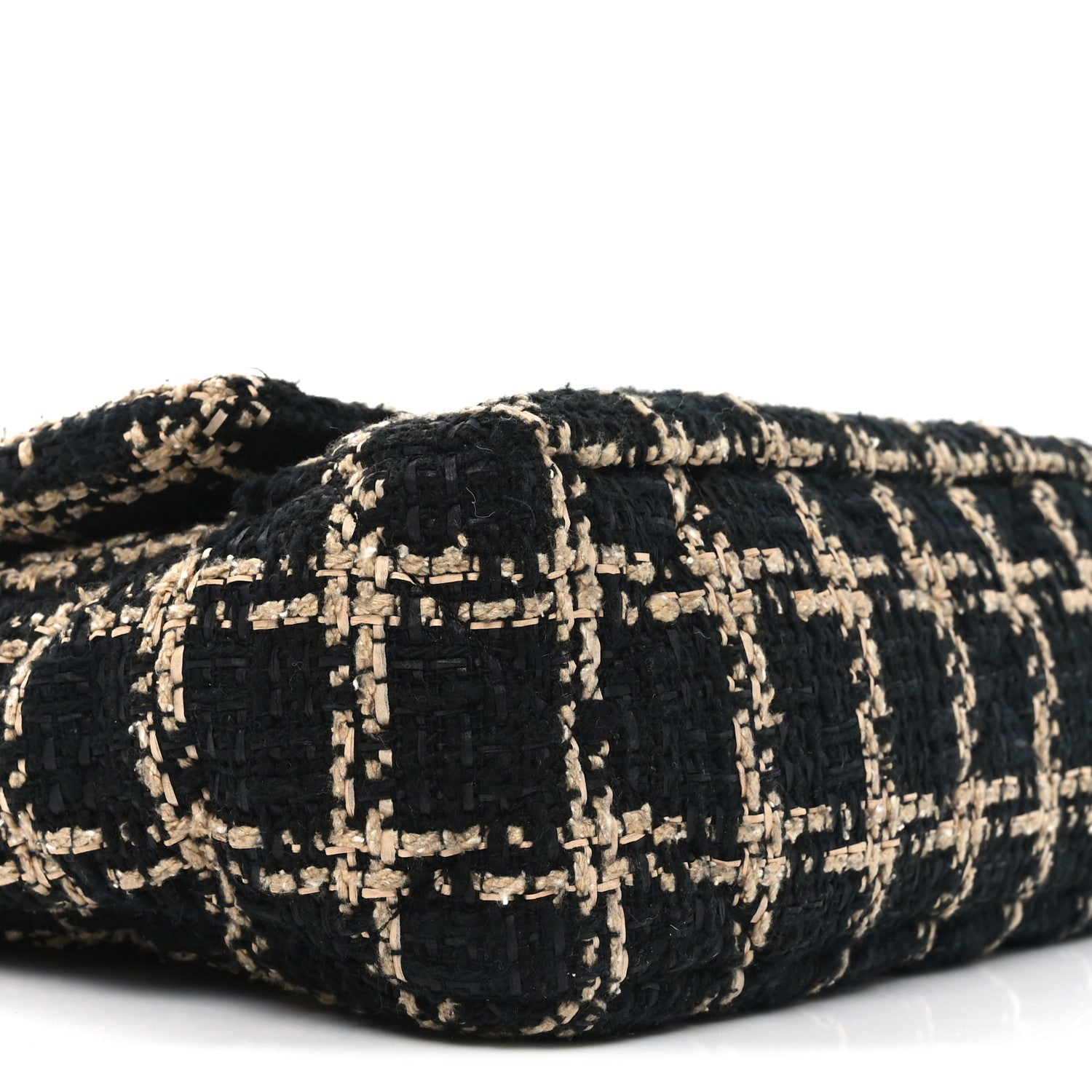 Chanel Tweed Quilted Medium Chanel 19 Flap Black Beige 9 of 11