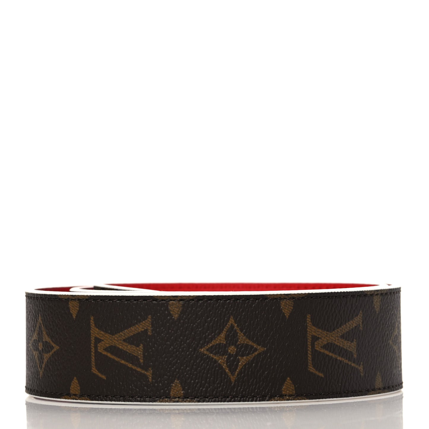 Monogram Bandouliere Shoulder Strap Red