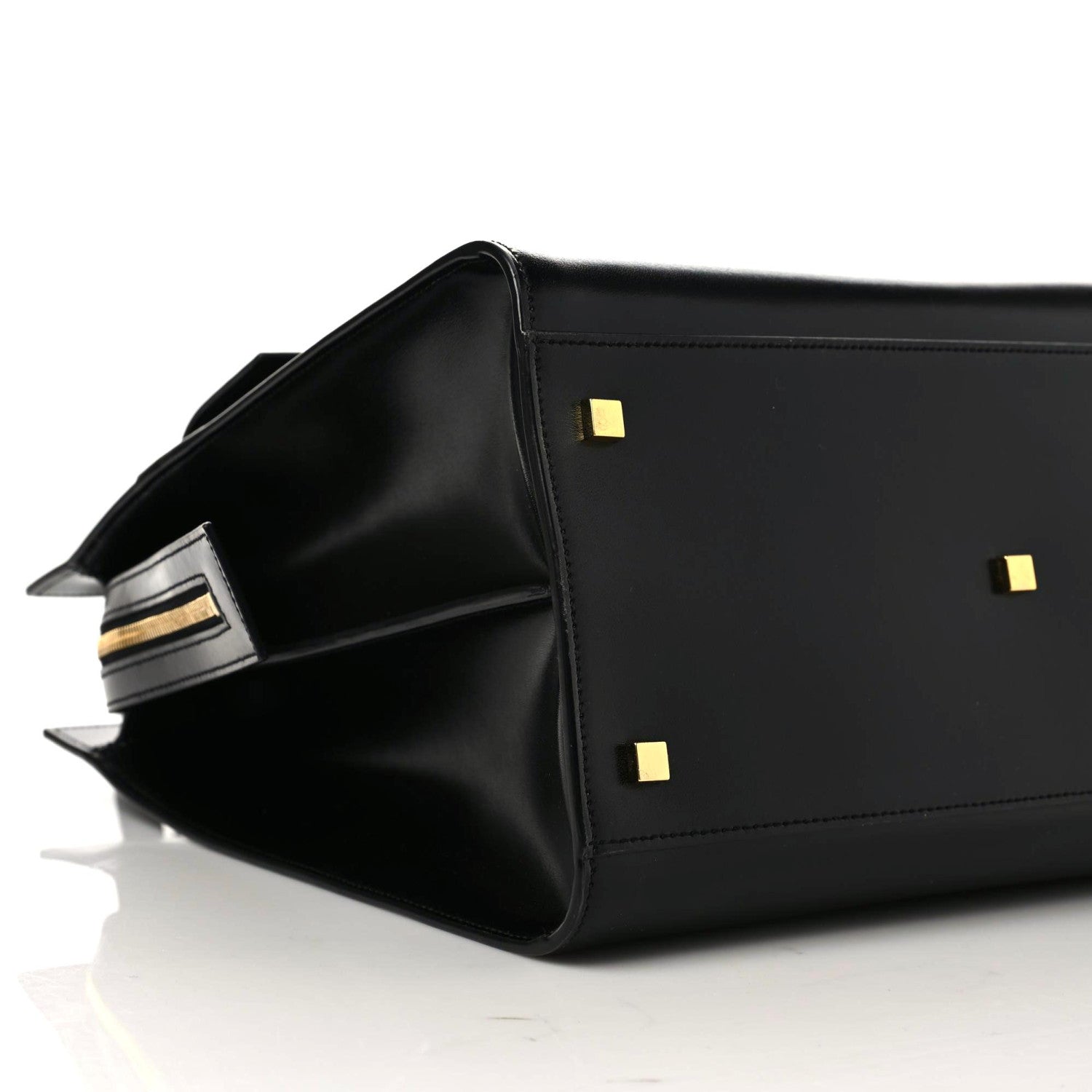 Saint Laurent Shiny Calfskin Large Uptown Tote Black 5 of 8