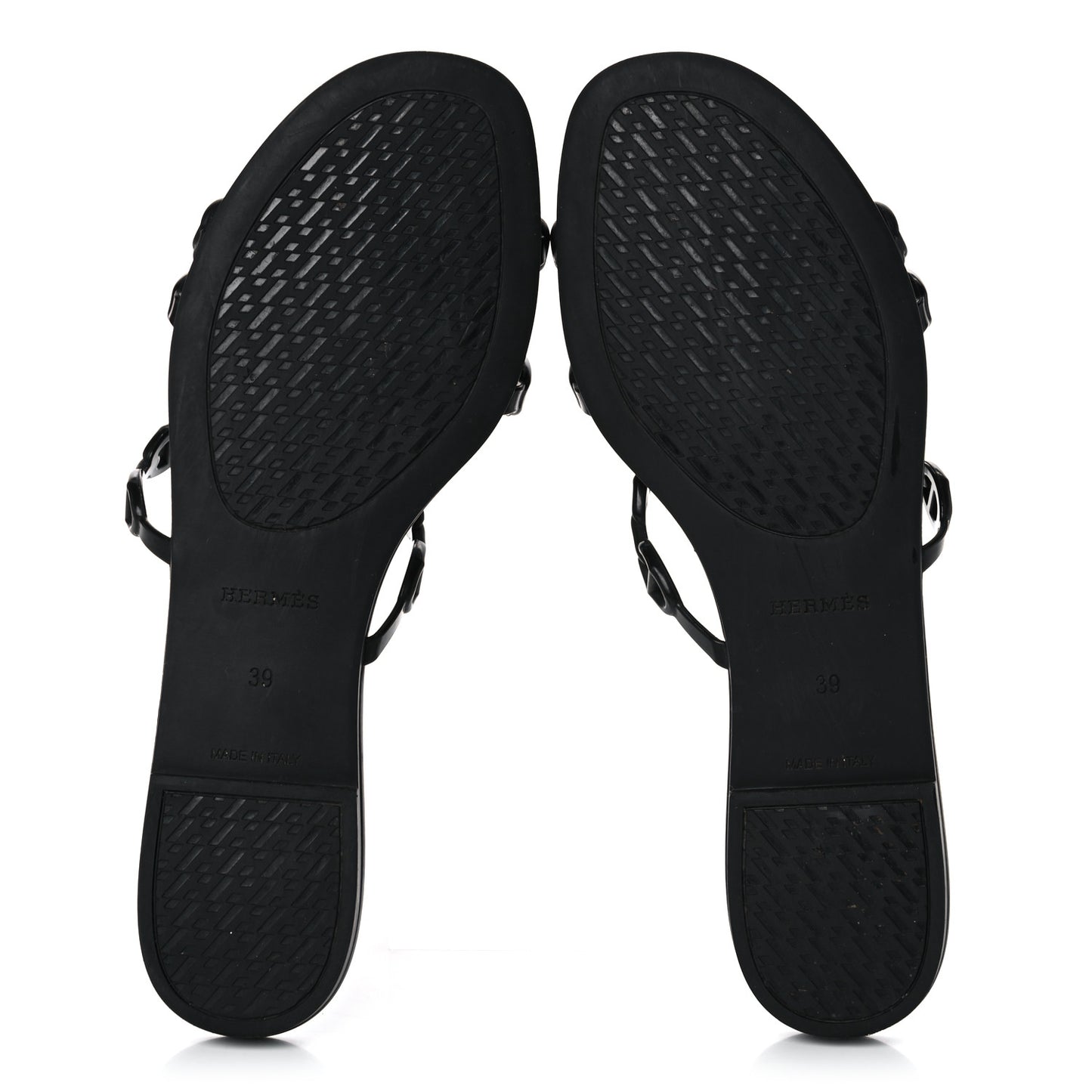 Rubber Chaine d'Ancre Rivage Sandals 39 Black