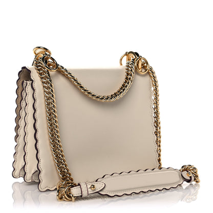 Fendi Vitello Liberty Scalloped Studded Small Kan I Shoulder Bag Camelia 3 of 12