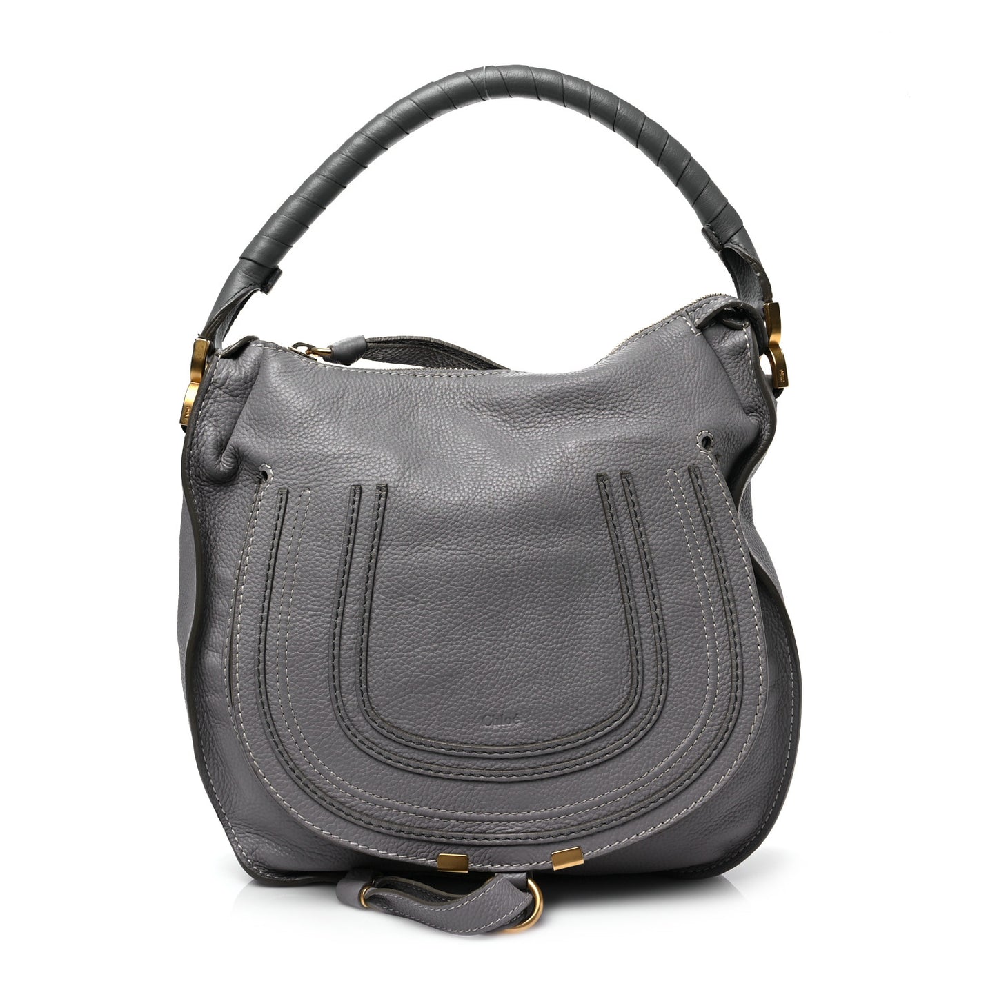 Calfskin Medium Marcie Hobo Cashmere Grey