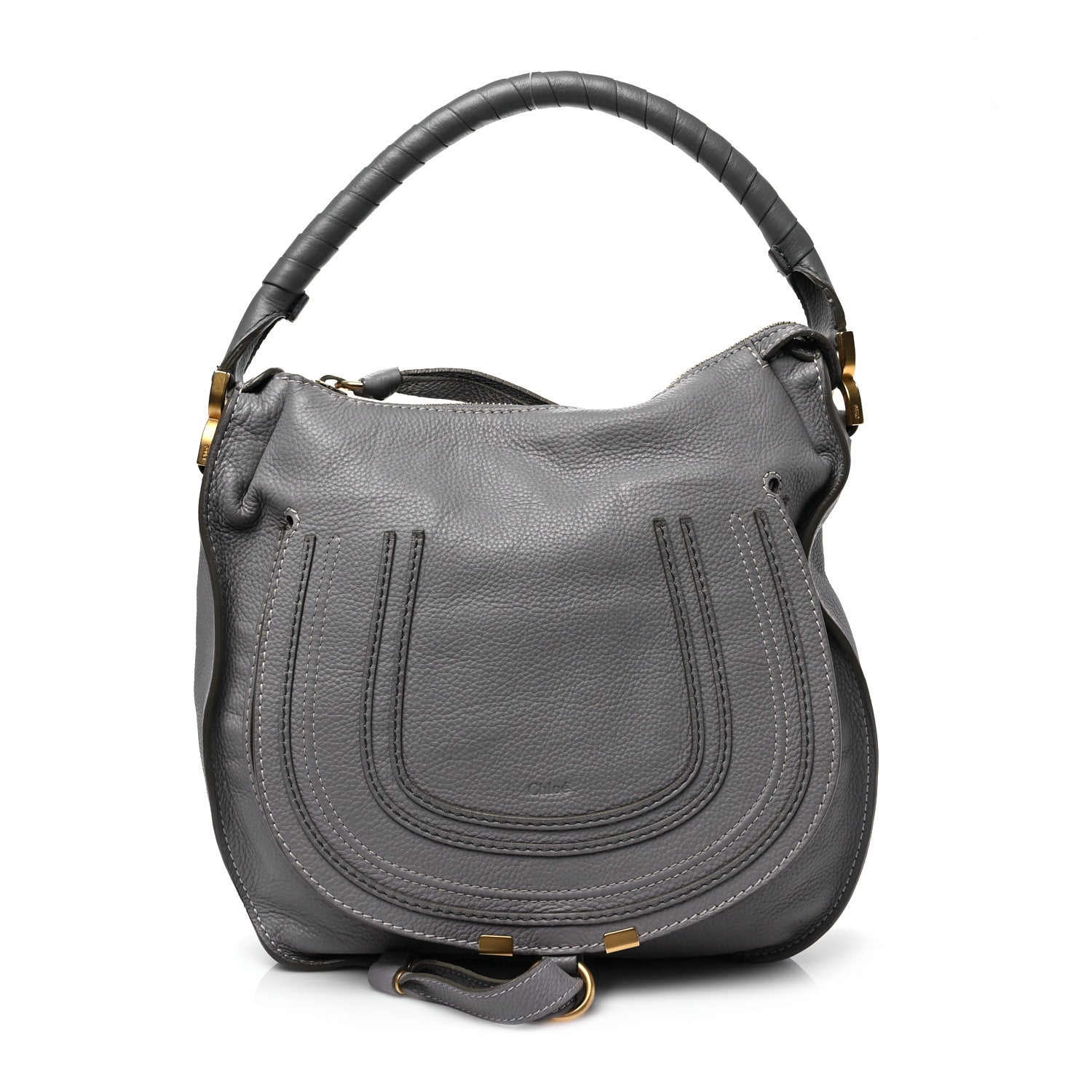Chloe Calfskin Medium Marcie Hobo Cashmere Grey 1 of 8