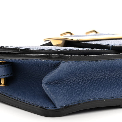 Burberry Soft Grain Calfskin Mini Phone Bag Steel Blue 8 of 9
