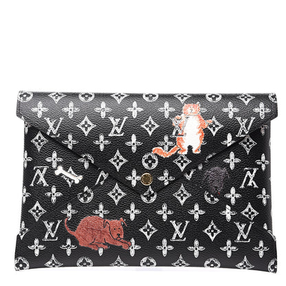 Louis Vuitton Catogram Large Kirigami Pochette Black 1 of 6