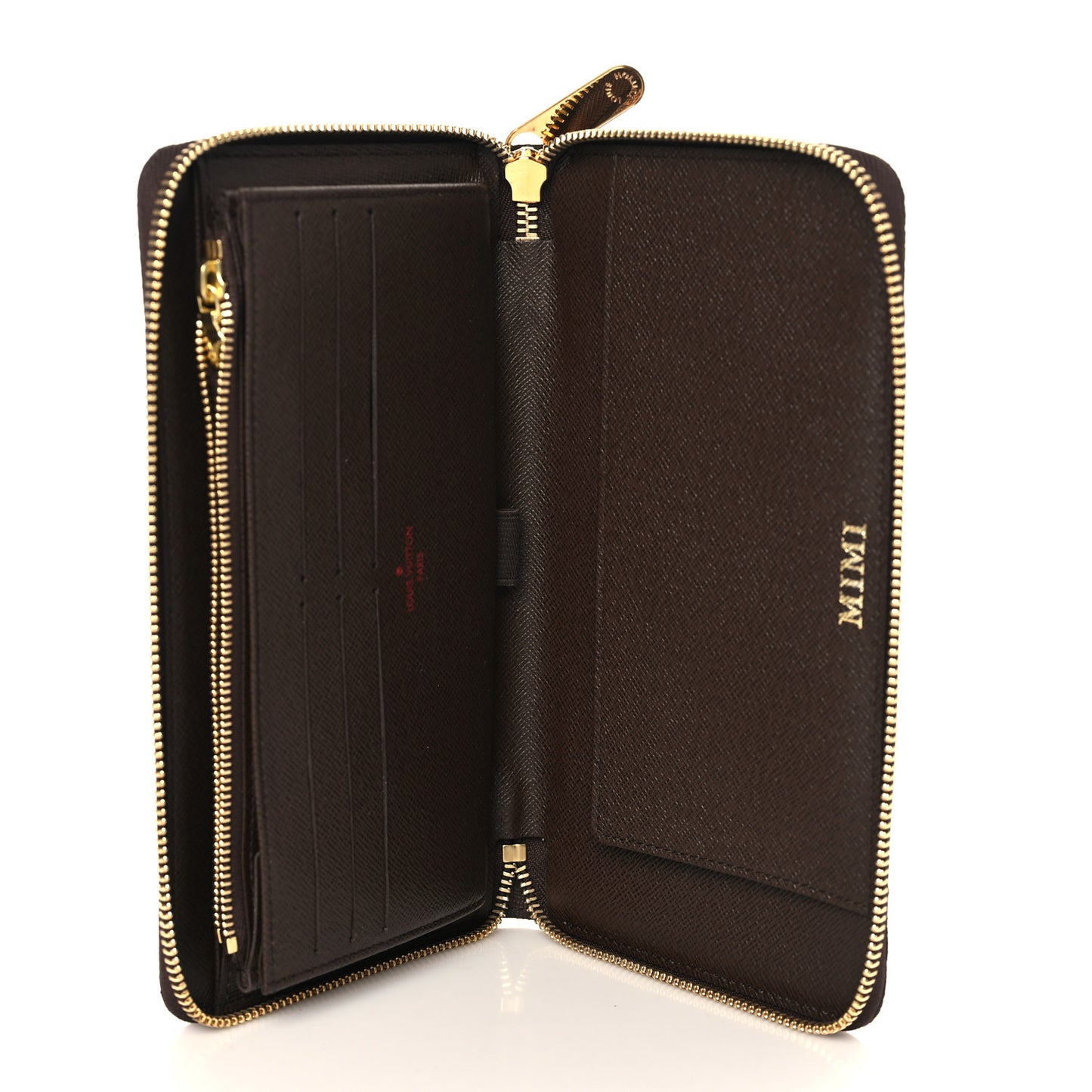 Damier Ebene Zippy Organizer Wallet